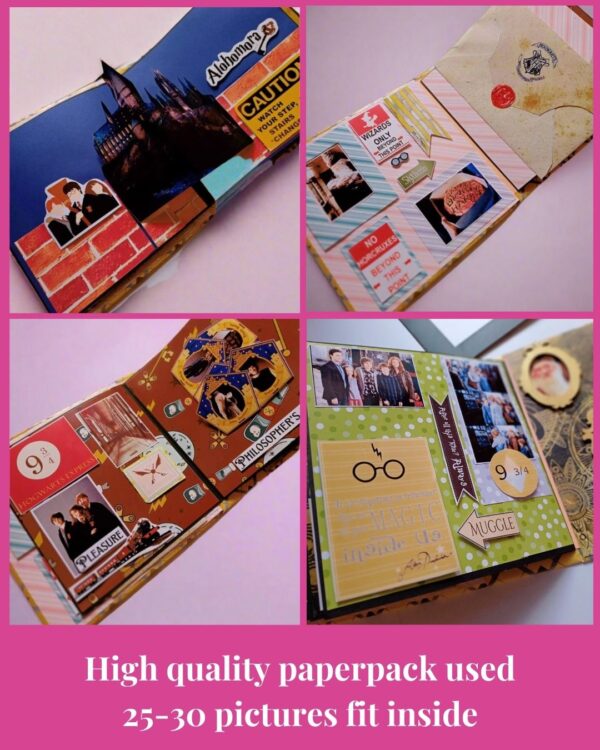 Gryffindor Personalised with Photo Harry Potter Scrapbook - Image 4