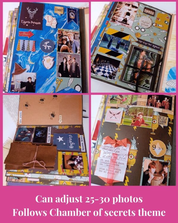 Chamber of the Secrets Harry Potter Scrapbook Personalised for Kids - Him and Her - Image 4