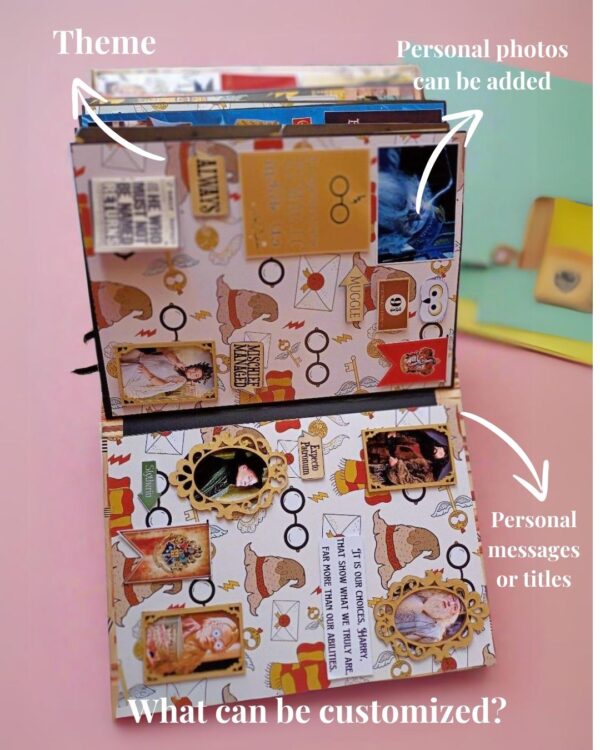 Chamber of the Secrets Harry Potter Scrapbook Personalised for Kids - Him and Her - Image 2