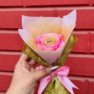 Golden Blush Rose - Handmade bouquet-ROSE