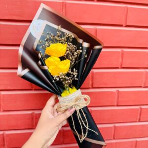 Sunshine Bliss Bouquet - Handmade bouquet-ROSE