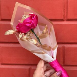 Royal Fuchsia Bloom - Handmade bouquet-ROSE