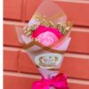Pink Petal Elegance - Handmade bouquet-ROSE