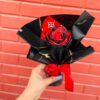 Midnight Scarlet Bloom - Handmade bouquet-ROSE