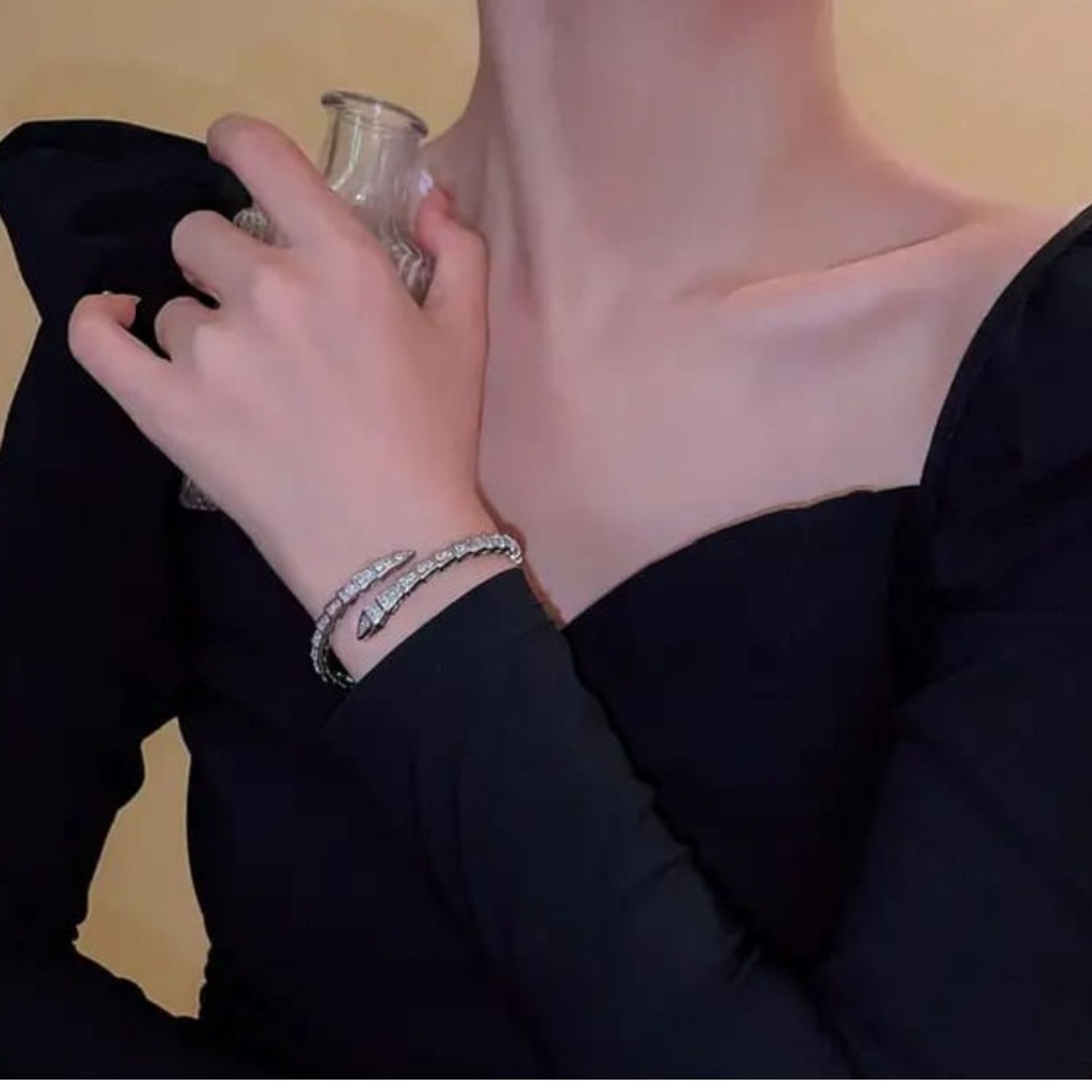 Monalisa Snake Bracelet Silver - Image 2