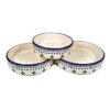 Blue Hearts On The 3 Plate Set