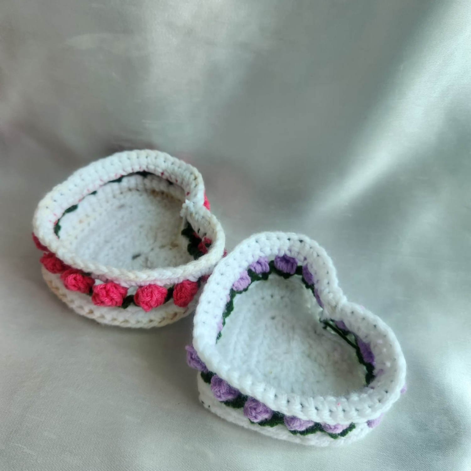 Crochet heart basket - Image 2