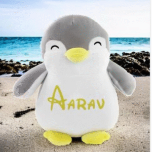 Black & White Customized Penguin Soft Toy for Kids