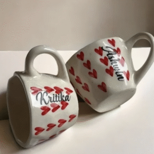 Personalised Ceramic Heart Mug