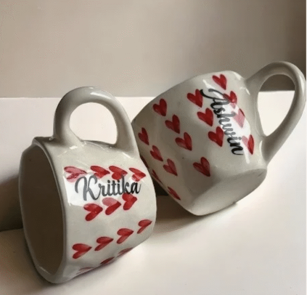 Personalised Ceramic Heart Mug
