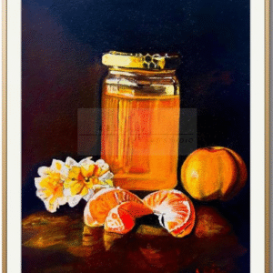 Saffron Serenity Painting