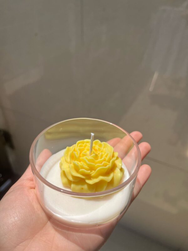 Rose peony glass shot